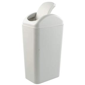 img 4 attached to 🗑️ 14L Farmoon Slim Trash Can - Modern Swing Wastebasket for Paper and Household Waste