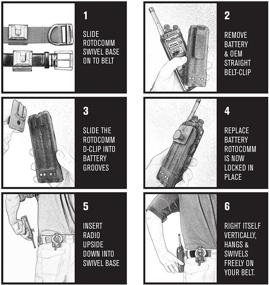 img 1 attached to RotoComm Swivel Belt-Clip for Motorola XTS 3000 - XTS 5000 Radios: Ideal for Civilian and Garrison Belts, Paramedics, Firefighters, Police, Military - Made in USA with All-Day Comfort!