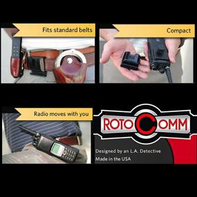 img 2 attached to RotoComm Swivel Belt-Clip for Motorola XTS 3000 - XTS 5000 Radios: Ideal for Civilian and Garrison Belts, Paramedics, Firefighters, Police, Military - Made in USA with All-Day Comfort!