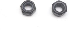 img 1 attached to 🔒 30Pcs M6-1.0mm Black Zinc Plated Nylon Lock Nuts: Hex Self Clinching Nuts by binifiMux