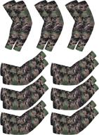 🔆 stay cool and protected with mudder 9 pairs unisex uv arm sleeves! logo