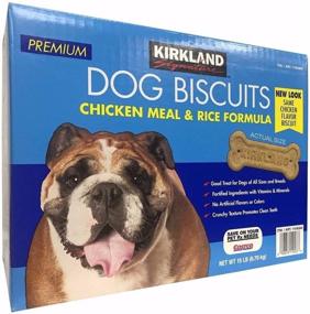 img 1 attached to High-Quality Kirkland Signature Premium Dog Biscuits - Chicken Meal & Rice Formula 15 LB | Trusted Standard Brand