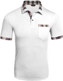 img 4 attached to COOFANDY Collar Regular Casual Sleeve Men's Clothing and Shirts