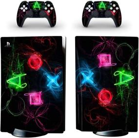 img 4 attached to 🎮 Ultimate Full Body Protection for Sony PS5 Console | Vinyl Skin Decal Cover with Bonus Wireless DualSense Controller Decals | CD-ROM Edition, 12