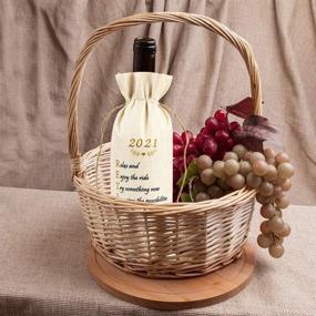 img 2 attached to 🍷 Funny Retirement Wine Bottle Gift Bags: FaCraft 2021 Retirement Gifts for Women and Men - Perfect for Retired Teachers, Employees, Friends, and Colleagues