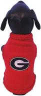 🐾 ncaa georgia bulldogs polar fleece dog sweatshirt: stay warm in team style! логотип