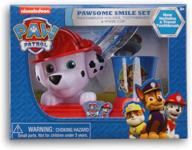 paw patrol pawesome smile-set - toothbrush holder, toothbrush, and rinse cup with enhanced seo logo