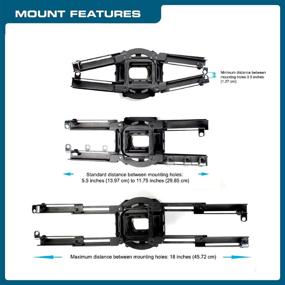 img 1 attached to 🔧 QualGear QG-PRO-PM-50-B Pro-AV Mount: Ideal for 1.5" Npt Threaded Pipe Accessory, BLACK