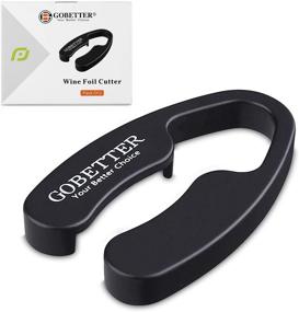 img 4 attached to 🍷 GoBetter Wine Foil Cutter - Pack of 2 Stainless Blades for Effortlessly Removing Foil Tops - Perfect Wine Lover's Gift (Black)