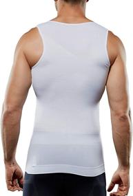 img 3 attached to 💪 Seamless Slimming Body Shaper for Men: Compression Tank Top for Abs, Abdomen Slimming, and Shapewear Vest