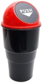 img 1 attached to 🗑️ Маленькая портативная корзина для мусора - удобные разноцветные для офиса, автомобиля, дома или хранения монет (набор из 2)