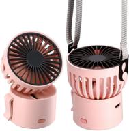 🌬️ portable personal mini fan usb rechargeable handheld battery operated hand neck desk fan, 3 speed multi-purpose pocket fan for girls boys women gift outdoor travel office логотип