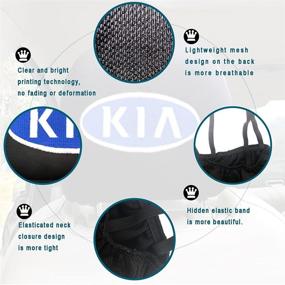 img 1 attached to UVR 2Pcs For KIA Embroidery Car Seat Headrest Covers Accessories Compatible With Most KIA Vehicles Headrest