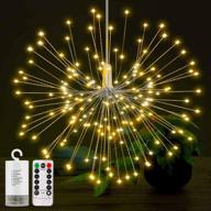 🌟 decorative battery operated led string lights - 150 leds, remote control, 8 modes, waterproof copper wire, warm white логотип