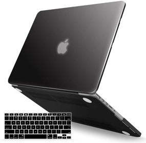 img 4 attached to 🖥️ IBENZER MacBook Pro 13 Inch Case 2015 2014 2013 end 2012 A1502 A1425 - Black Hard Shell Case + Keyboard Cover for Old Version Apple Mac Pro Retina 13 - R13BK+1A