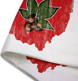 img 1 attached to Vintage Red Buckeye Nut States Throw Pillow Cover - Home Decorative 18 x 18 Inch Pillowcase