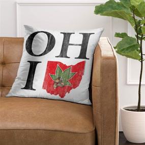 img 3 attached to Vintage Red Buckeye Nut States Throw Pillow Cover - Home Decorative 18 x 18 Inch Pillowcase