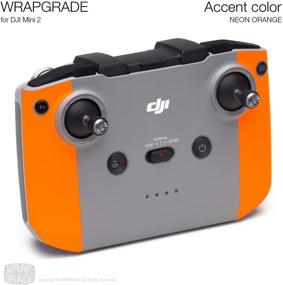 img 2 attached to 🟧 NEON Orange Wrapgrade Skin Sticker Set for DJI Mini 2 - Enhance Compatibility