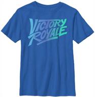 👕 solid crew tee with fortnite victory royale logo for boys logo