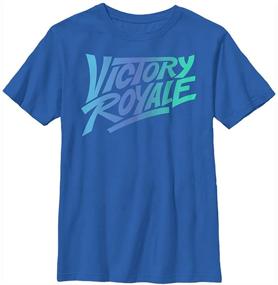 img 1 attached to 👕 Solid Crew Tee with Fortnite Victory Royale Logo for Boys