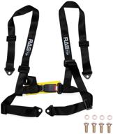 🏎️ rastp 4 point racing safety harness set: secure your race with 2" straps for racing & go kart seat, black (pack of 1) logo