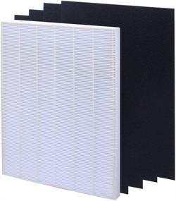 img 4 attached to 🔍 isinlive HEPA Replacement Filters for Winix Filter A 115115 PlasmaWave 5300 6300 Size 21 with 4 Carbon Pre-Filters