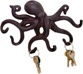 img 2 attached to Rustic Cast Iron Octopus Keyholder