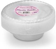 🍽️ premium laura stein crystal clear disposable bowls (40 count, 12 oz bowls) - perfect for weddings, events & parties logo