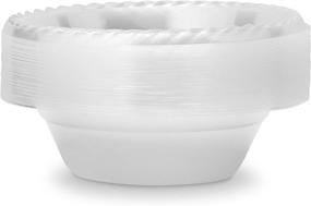 img 3 attached to 🍽️ Premium Laura Stein Crystal Clear Disposable Bowls (40 Count, 12 Oz Bowls) - Perfect for Weddings, Events & Parties