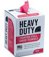 ft800 fresh towel heavy duty center pull shop towel rags for cleaning - 🧻 (1 box of 160 sheets) - disposable cleaning towels - 9 x 12 inches - red logo