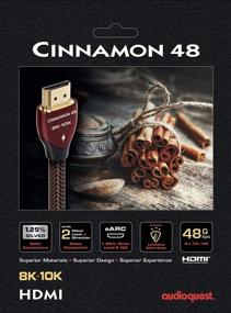 img 1 attached to Enhanced AudioQuest Cinnamon HDMI Cable - 1.5m (5.0ft) - 8K-10K Compatibility - 48Gbps