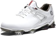 👟 premium footjoy men's tour shoes in classic white: superior comfort and style for golf enthusiasts logo