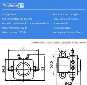 img 3 attached to Высокопроизводительный стартерный реле соленоида 12V с 4-х контактными разъемами SW-3 совместимый с Ford, Jeep, Lincoln и Mercury | Идеально подходит для Hot Rods