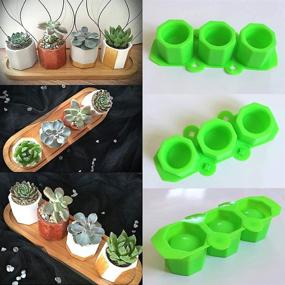 img 1 attached to 🌸 Creative DIY Flower Pot Silicone Molds - Perfect for Handmade Candle Holders & Succulent Plant Crafts