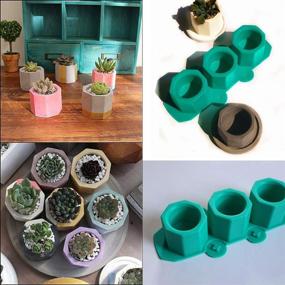 img 2 attached to 🌸 Creative DIY Flower Pot Silicone Molds - Perfect for Handmade Candle Holders & Succulent Plant Crafts