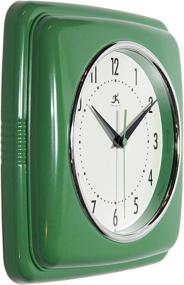 img 3 attached to 🕒 Infinity Instruments Square Clock: Vibrant Green Timekeeper for Style and Precision