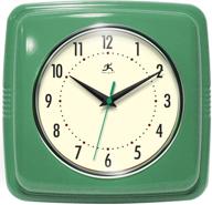 🕒 infinity instruments square clock: vibrant green timekeeper for style and precision logo