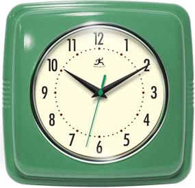 img 4 attached to 🕒 Infinity Instruments Square Clock: Vibrant Green Timekeeper for Style and Precision