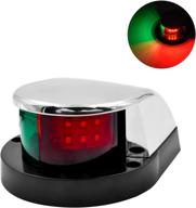 🚤 acelane 12v led boat light navigation light bow lights marine bi-color red and green running lights - deck mount for boat, pontoon, kayak, skiff, yacht, and skeeter логотип