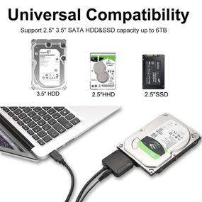 img 3 attached to 💾 SATA to USB 3.0 Adapter for 3.5 Inch Drives: Efficient Data Transfer Solution