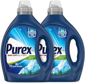 img 3 attached to Purex Mountain Breeze Liquid Laundry Detergent: 2X Concentrated, 2Count, 220 Total Loads