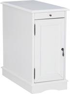 small white butler accent table by powell furniture logo