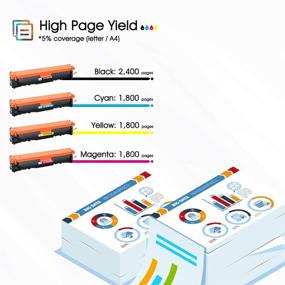 img 1 attached to 🖨️ Cool Toner Compatible Toner Cartridge Set for HP 131A 131X Laserjet Pro, 5-Pack