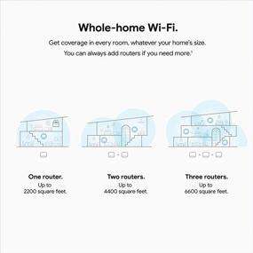 img 3 attached to 📶 Google Nest Wifi - AC2200 Mesh WiFi System - Wifi Router - 2 Pack - 4400 Square Feet Coverage