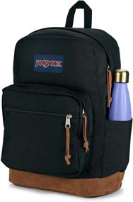 img 3 attached to 🎒 Рюкзак JanSport Right Pack - Всесторонний школьный, путешественнический и рабочий рюкзак с замшевым дном, карманом для бутылки с водой и отделением для ноутбука, черный.