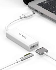 img 4 attached to 💡 ELECJET AnyWatt USB C Adapter - Compatible with MacBook MagSafe Charger, Type-C to MagSafe Converter for Thunderbolt Cinema Display Charging - M1 MacBook Pro Air (White)