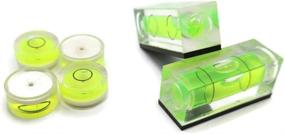 img 3 attached to 🔘 Versatile 18mm x 9mm Circle Bubble Spirit Level 4-Pack with Magnetic Square Level for Tripod, Phonograph, Turntable & More!