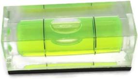 img 1 attached to 🔘 Versatile 18mm x 9mm Circle Bubble Spirit Level 4-Pack with Magnetic Square Level for Tripod, Phonograph, Turntable & More!
