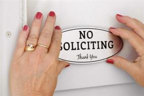 img 1 attached to No Soliciting Sign – Digitally Printed Indoor/Outdoor Sign – Durable UV And Weather Resistant (Small - 2&#34