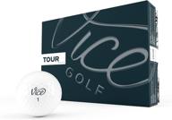 ⛳️ vice golf tour white 2020: 12 golf balls with exceptional short game spin, straight trajectory, and soft feel for casual golfers logo